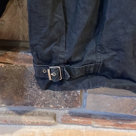 Vintage Code Zero Black Cotton Bomber Jacket Two Button Blazer Style - Picture 8 of 9